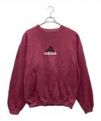 adidasアディダス）の古着「ロゴスウェット」｜ボルドー