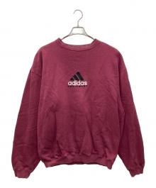 adidas（アディダス）の古着「ロゴスウェット」｜ボルドー