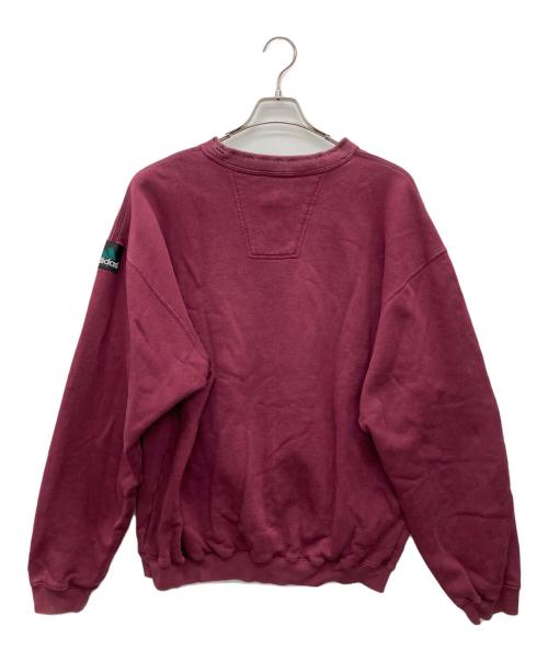 adidas（アディダス）adidas (アディダス) ロゴスウェット ボルドー サイズ:USA　Lの古着・服飾アイテム