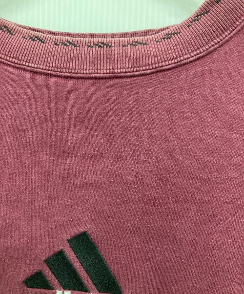 adidas（アディダス）adidas (アディダス) ロゴスウェット ボルドー サイズ:USA　Lの古着・服飾アイテム