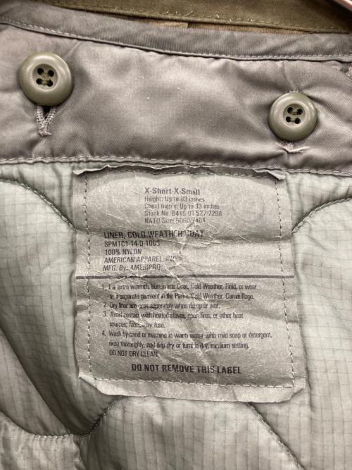 American Apparel（アメリカンアパレル）American Apparel (アメリカンアパレル) キルティングライナー付fieldジャケット カーキ サイズ:X-SMAILの古着・服飾アイテム