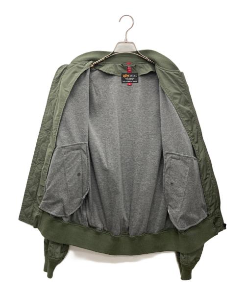 ALPHA（アルファ）ALPHA (アルファ) BONDING L-2B フライトジャケット オリーブ サイズ:XLの古着・服飾アイテム