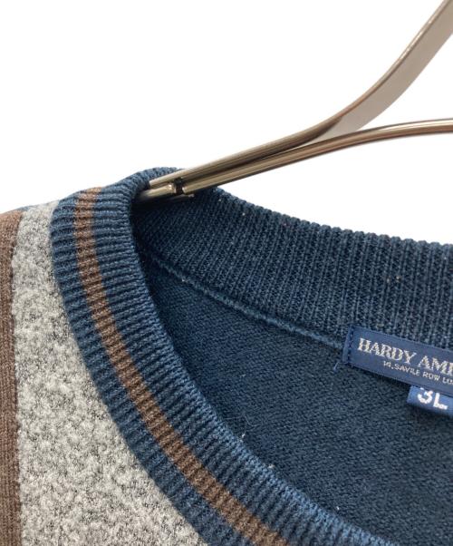 hardy amies sport（ハーディーエイミス スポーツ）hardy amies sport (ハーディーエイミス スポーツ) ニット ネイビー サイズ:3Lの古着・服飾アイテム