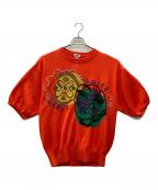 HARDY AMIESハーディ エイミス）の古着「半袖ニット」｜オレンジ
