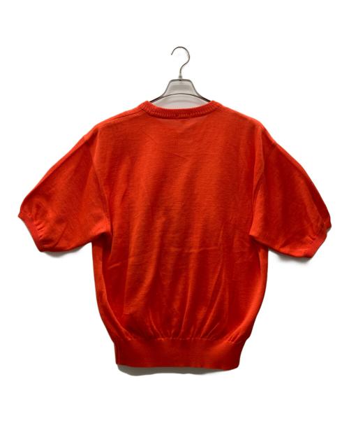 HARDY AMIES（ハーディ エイミス）HARDY AMIES (ハーディ エイミス) 半袖ニット オレンジ サイズ:3Lの古着・服飾アイテム
