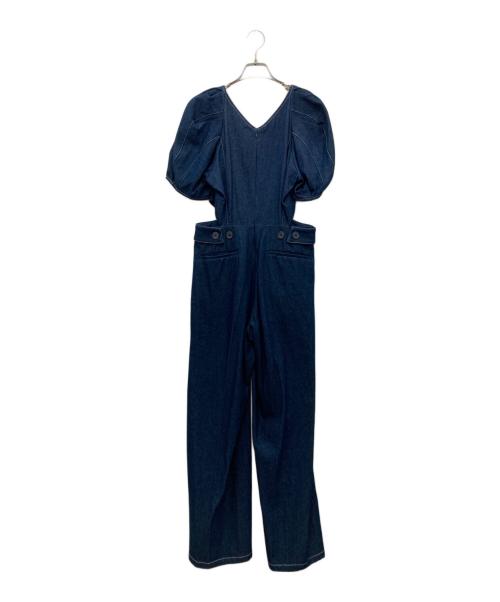 Snidel（スナイデル）Snidel (スナイデル) サイドスリットオールインワン ブルー サイズ:1 未使用品の古着・服飾アイテム
