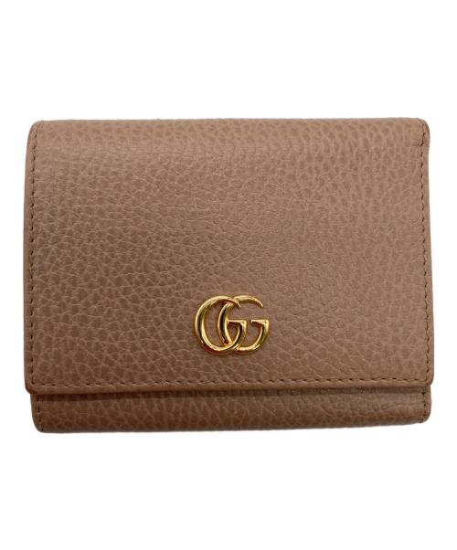 GUCCI（グッチ）GUCCI (グッチ) GGマーモント ピンクベージュの古着・服飾アイテム