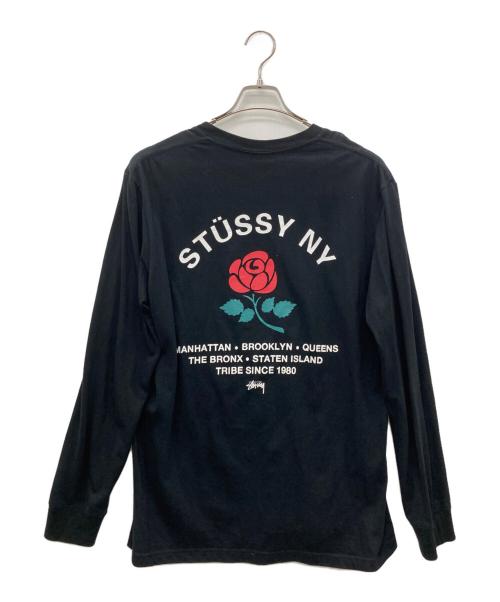 stussy（ステューシー）stussy (ステューシー) 長袖カットソー ブラック サイズ:Lの古着・服飾アイテム