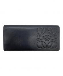 LOEWE（ロエベ）の古着「アナグラム ロング ホリゾンタル ウォレット」｜ブラック
