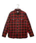 LEVI'Sリーバイス）の古着「ジャクソンワーカーオーバーシャツ」｜レッド×グリーン