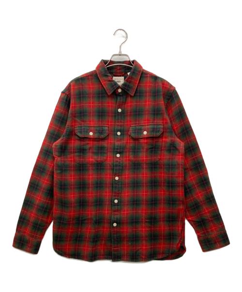 LEVI'S（リーバイス）LEVI'S (リーバイス) ジャクソンワーカーオーバーシャツ レッド×グリーン サイズ:M 未使用品の古着・服飾アイテム