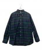 INDIVIDUALIZED SHIRTSインディビジュアライズドシャツ）の古着「長袖シャツ」｜グリーン