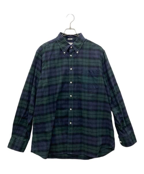 INDIVIDUALIZED SHIRTS（インディビジュアライズドシャツ）INDIVIDUALIZED SHIRTS (インディビジュアライズドシャツ) 長袖シャツ グリーン サイズ:16 1/2の古着・服飾アイテム