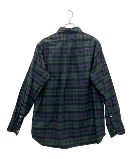 INDIVIDUALIZED SHIRTS（インディビジュアライズドシャツ）INDIVIDUALIZED SHIRTS (インディビジュアライズドシャツ) 長袖シャツ グリーン サイズ:16 1/2の古着・服飾アイテム