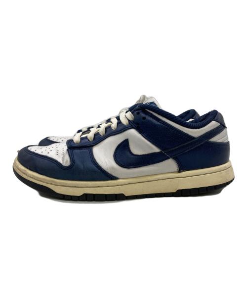 NIKE（ナイキ）NIKE (ナイキ) Dunk Low PRM ホワイト×ネイビー サイズ:25.0の古着・服飾アイテム