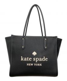 Kate Spade（ケイトスペード）の古着「エラ ペブル レザー トートバッグ」｜ブラック