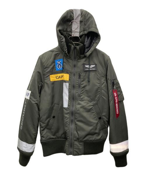 ALPHA（アルファ）ALPHA (アルファ) フライトジャケット オリーブ サイズ:Mの古着・服飾アイテム