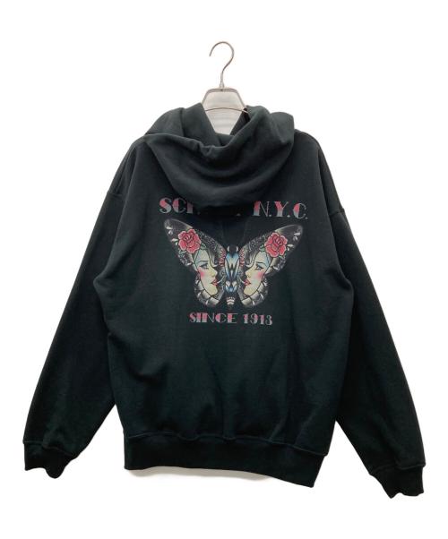 Schott（ショット）Schott (ショット) プルオーバーパーカー ブラック サイズ:Ｌの古着・服飾アイテム