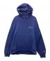 Champion（チャンピオン）の古着「ロゴフーディパーカー」｜インディゴ