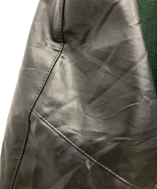 TEJAS MANUFACTURING（テジャス）TEJAS MANUFACTURING (テジャス) 切替スタジャン グリーン×ブラック サイズ:2XLの古着・服飾アイテム