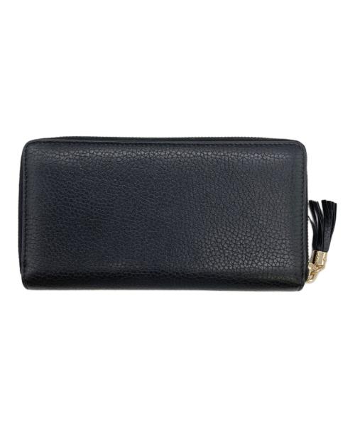 GUCCI（グッチ）GUCCI (グッチ) ラウンドジップウォレット ブラックの古着・服飾アイテム