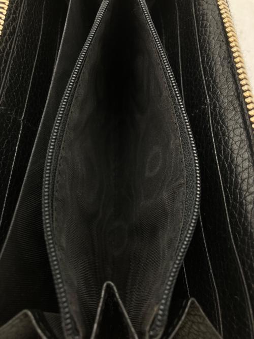 GUCCI（グッチ）GUCCI (グッチ) ラウンドジップウォレット ブラックの古着・服飾アイテム