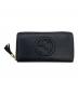 GUCCI（グッチ）の古着「ラウンドジップウォレット」｜ブラック