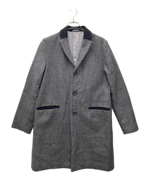 BULE BLUE（ブルーブルー）BULE BLUE (ブルーブルー) チェスターコート グレー サイズ:2の古着・服飾アイテム