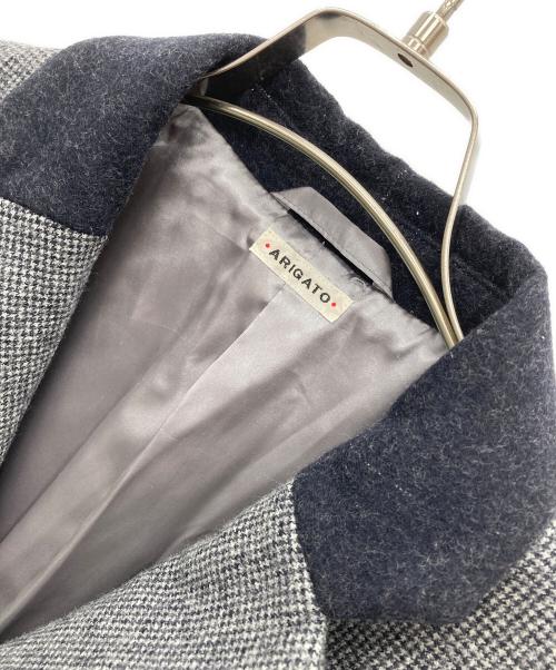 BULE BLUE（ブルーブルー）BULE BLUE (ブルーブルー) チェスターコート グレー サイズ:2の古着・服飾アイテム