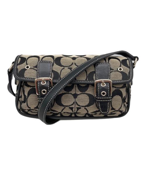 COACH（コーチ）COACH (コーチ) ショルダーバッグ ホワイト×ブラックの古着・服飾アイテム