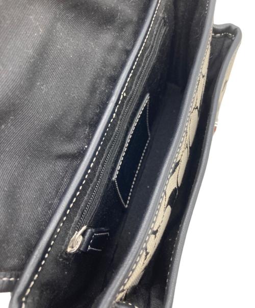 COACH（コーチ）COACH (コーチ) ショルダーバッグ ホワイト×ブラックの古着・服飾アイテム