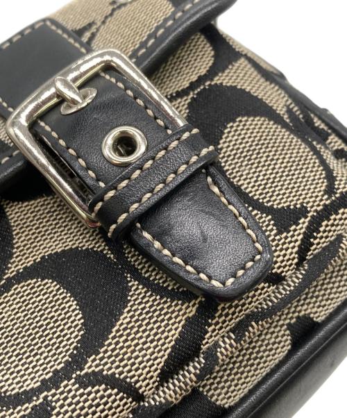 COACH（コーチ）COACH (コーチ) ショルダーバッグ ホワイト×ブラックの古着・服飾アイテム