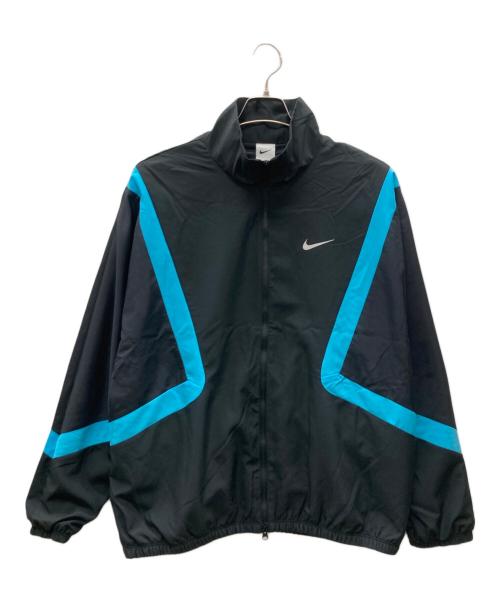NIKE（ナイキ）NIKE (ナイキ) ドライフィット ウーブン アイコン ジャケット ブラック×ブルー サイズ:L 未使用品の古着・服飾アイテム
