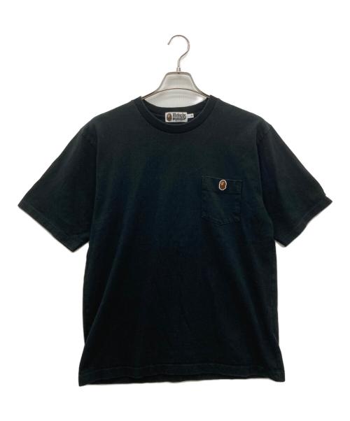 A BATHING APE（アベイシングエイプ）A BATHING APE (アベイシングエイプ) ポケットTシャツ ブラック サイズ:Sの古着・服飾アイテム