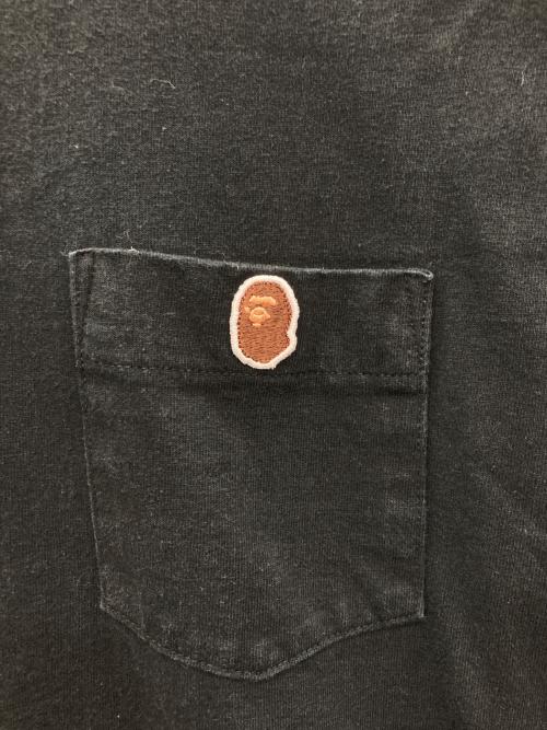 A BATHING APE（アベイシングエイプ）A BATHING APE (アベイシングエイプ) ポケットTシャツ ブラック サイズ:Sの古着・服飾アイテム