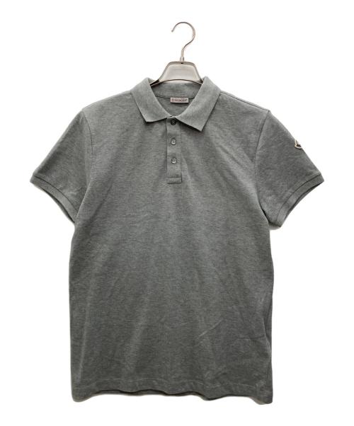 MONCLER（モンクレール）MONCLER (モンクレール) ポロシャツ グレー サイズ:Ｍの古着・服飾アイテム