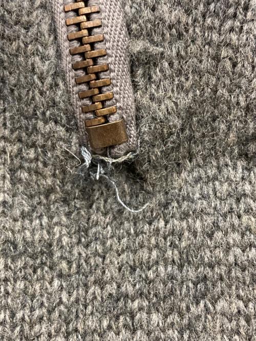 POLO RALPH LAUREN（ポロ・ラルフローレン）POLO RALPH LAUREN (ポロ・ラルフローレン) ショールカラーニット グレー サイズ:Sの古着・服飾アイテム