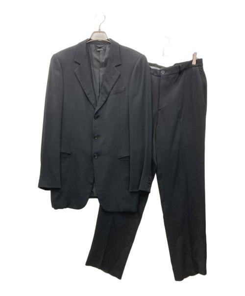 GIORGIO ARMANI（ジョルジオアルマーニ）GIORGIO ARMANI (ジョルジオアルマーニ) セットアップスーツ ブラック サイズ:50の古着・服飾アイテム