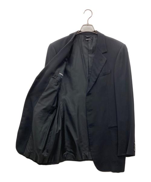 GIORGIO ARMANI（ジョルジオアルマーニ）GIORGIO ARMANI (ジョルジオアルマーニ) セットアップスーツ ブラック サイズ:50の古着・服飾アイテム