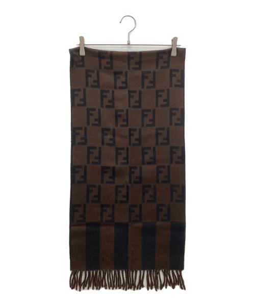 FENDI（フェンディ）FENDI (フェンディ) マフラー ブラウンの古着・服飾アイテム