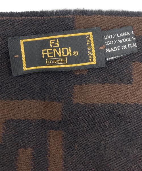 FENDI（フェンディ）FENDI (フェンディ) マフラー ブラウンの古着・服飾アイテム