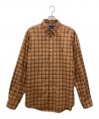 RALPH LAURENラルフローレン）の古着「ボタンダウンシャツ」｜ブラウン