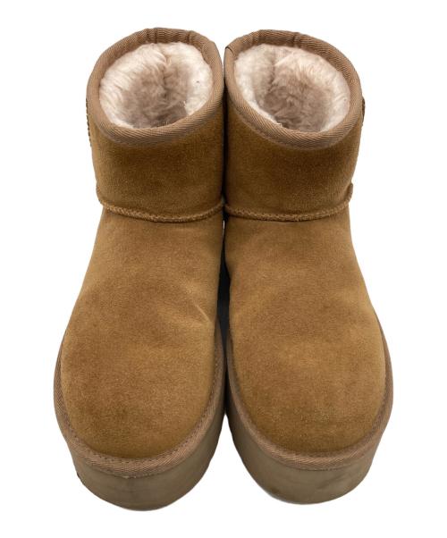 UGG（アグ）UGG (アグ) CLASSIC MINI PLATFORM ベージュ サイズ:23.0の古着・服飾アイテム