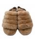 中古・古着 UGG (アグ) ファーサンダル ベージュ サイズ:22.0cm：5000円