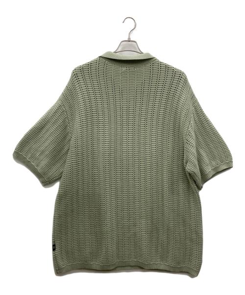 WIND AND SEA（ウィンダンシー）WIND AND SEA (ウィンダンシー) 半袖ニットポロシャツ ミントグリーン サイズ:Ｌ 未使用品の古着・服飾アイテム