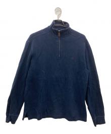 POLO RALPH LAUREN（ポロ・ラルフローレン）の古着「ハーフジップスウェット」｜ネイビー