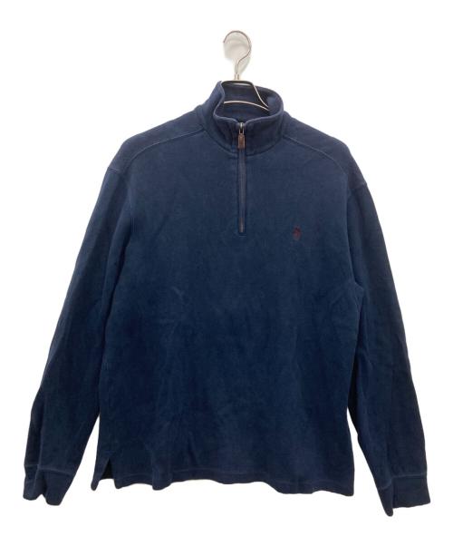 POLO RALPH LAUREN（ポロ・ラルフローレン）POLO RALPH LAUREN (ポロ・ラルフローレン) ハーフジップスウェット ネイビー サイズ:Ｍの古着・服飾アイテム