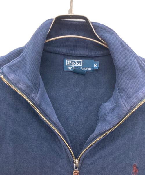 POLO RALPH LAUREN（ポロ・ラルフローレン）POLO RALPH LAUREN (ポロ・ラルフローレン) ハーフジップスウェット ネイビー サイズ:Ｍの古着・服飾アイテム