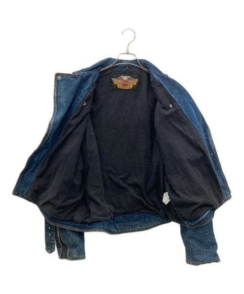 HAREY DAVIDSON（ハーレーダビッドソン）HAREY DAVIDSON (ハーレーダビッドソン) デニムジャケット インディゴ サイズ:Ｌの古着・服飾アイテム