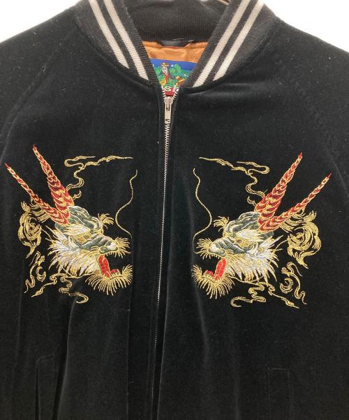 hoshihime（ホシヒメ）Hoshihime (ホシヒメ) ベロアスカジャン ブラック サイズ:LLの古着・服飾アイテム